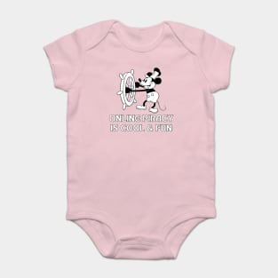 Online Piracy Mickey Baby Bodysuit